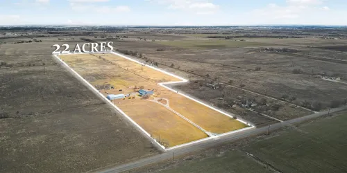 Aerial view facing front of property