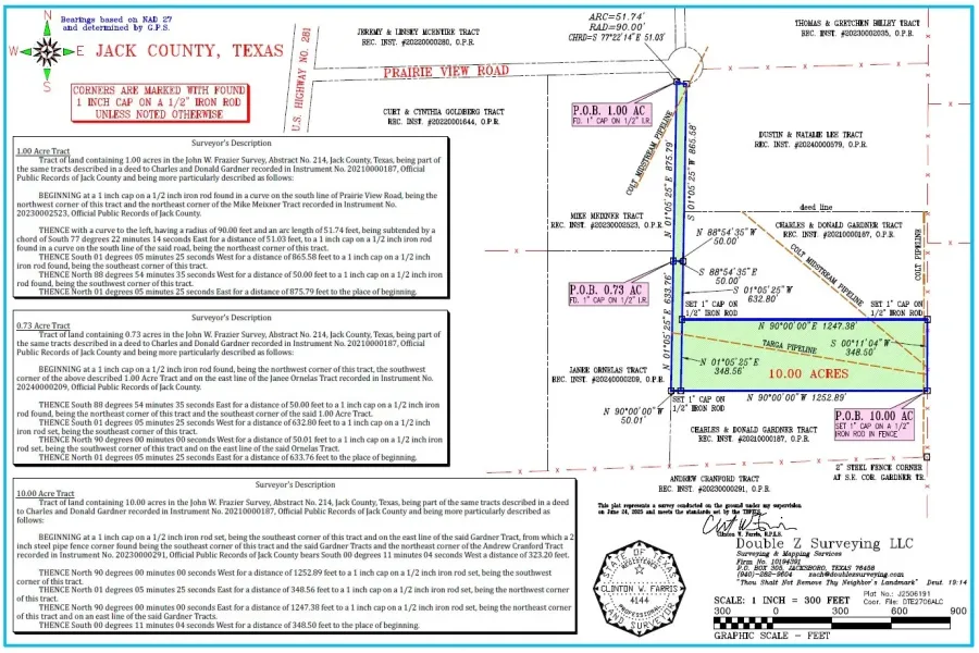 This 10 Acres can also be sold with the 15 acre parcel to the North of it for a combined 25 Acres.