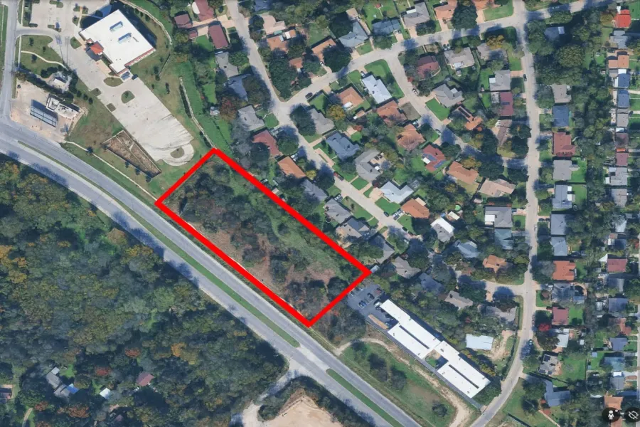 Aerial Site Plan. Depicting the property's boundaries and surrounding context
