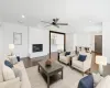 Virtually Staged Living Room