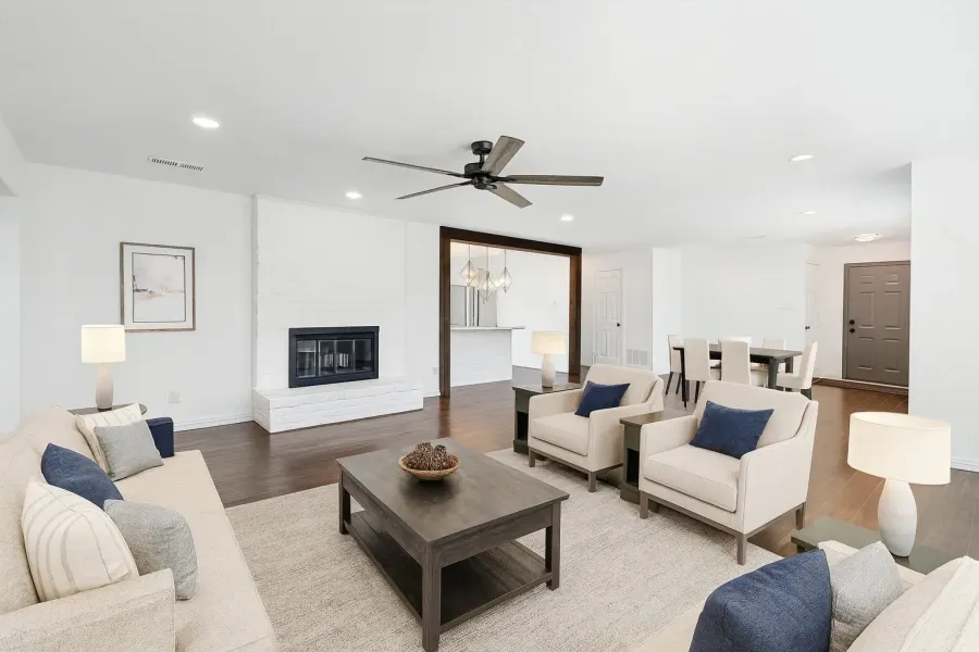Virtually Staged Living Room