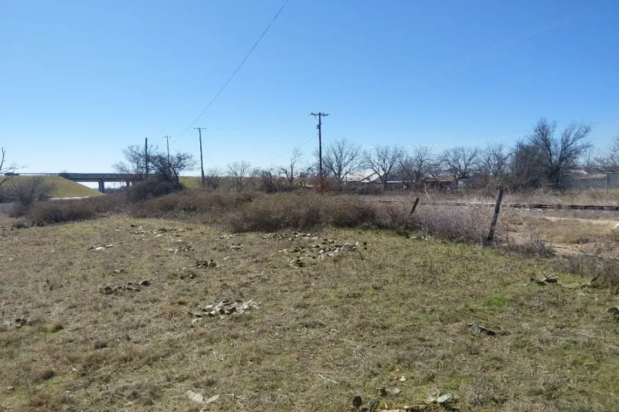 Railroad along west side